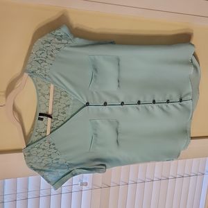 Mint green blouse
